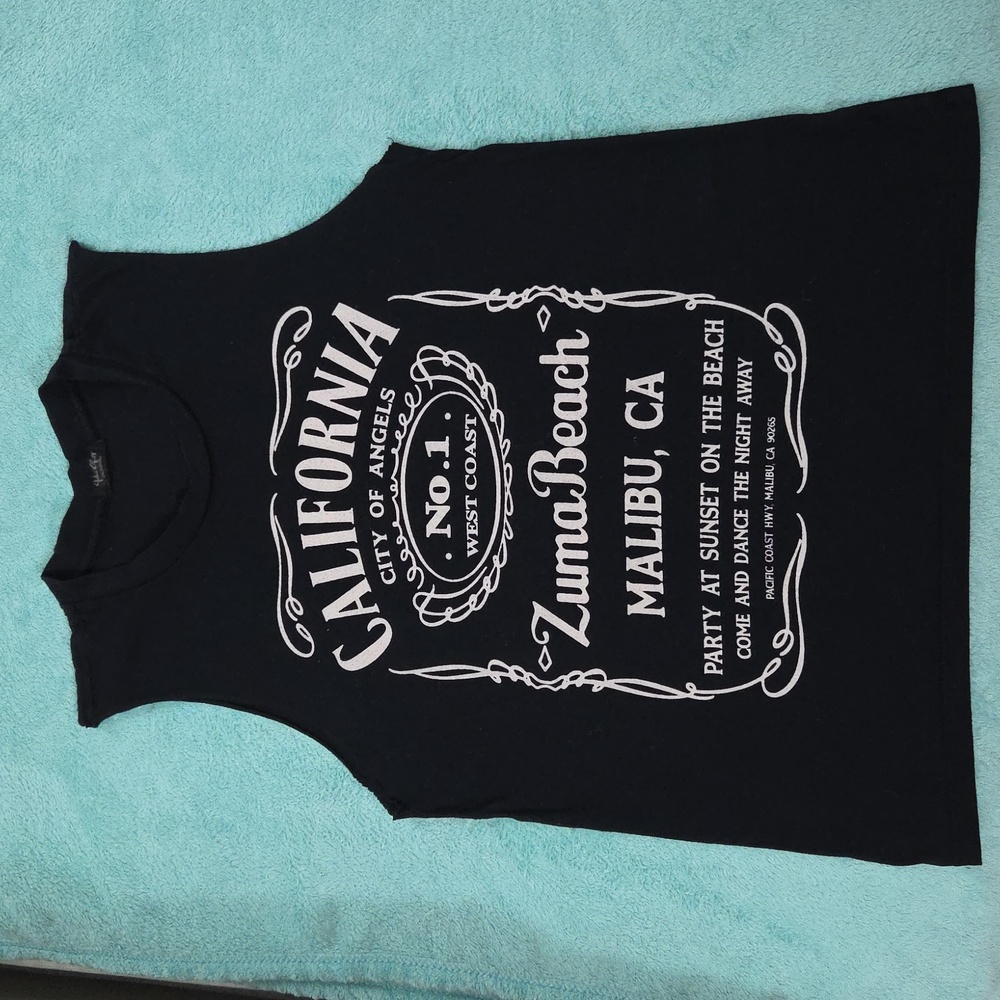 JOHN GALT, Black California Black Tank Top🌸